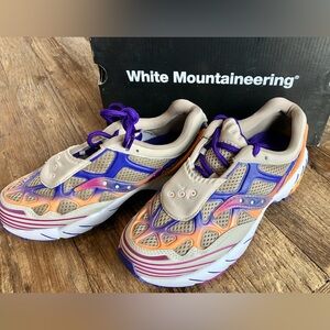 Saucony White Mountaineering Fabric Grid Net Sneakers 6 (37)